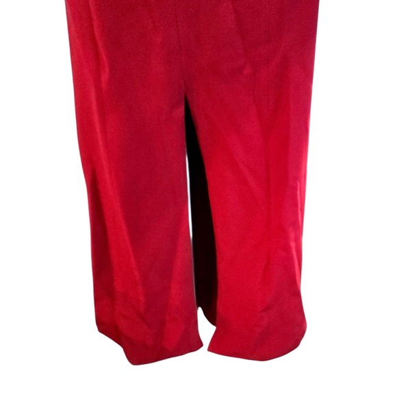 Oh Polly True Red Halter Twist Keyhole Open Back Maxi Dress 11937D Size 0 NEW - Picture 13 of 15